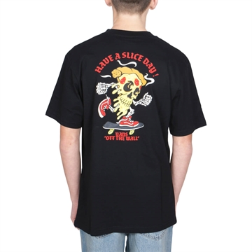 Vans Jr. T-shirt Pizza Skull s/s Black